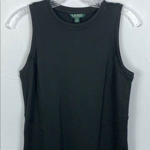 Ralph Lauren Black Sleeveless Knit Dress XS